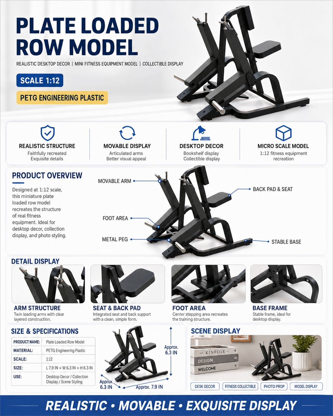 Plate Loaded Row detail