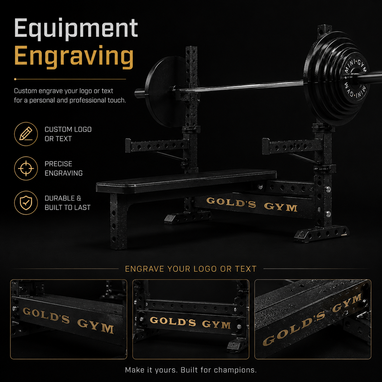 Equipment engraving customization